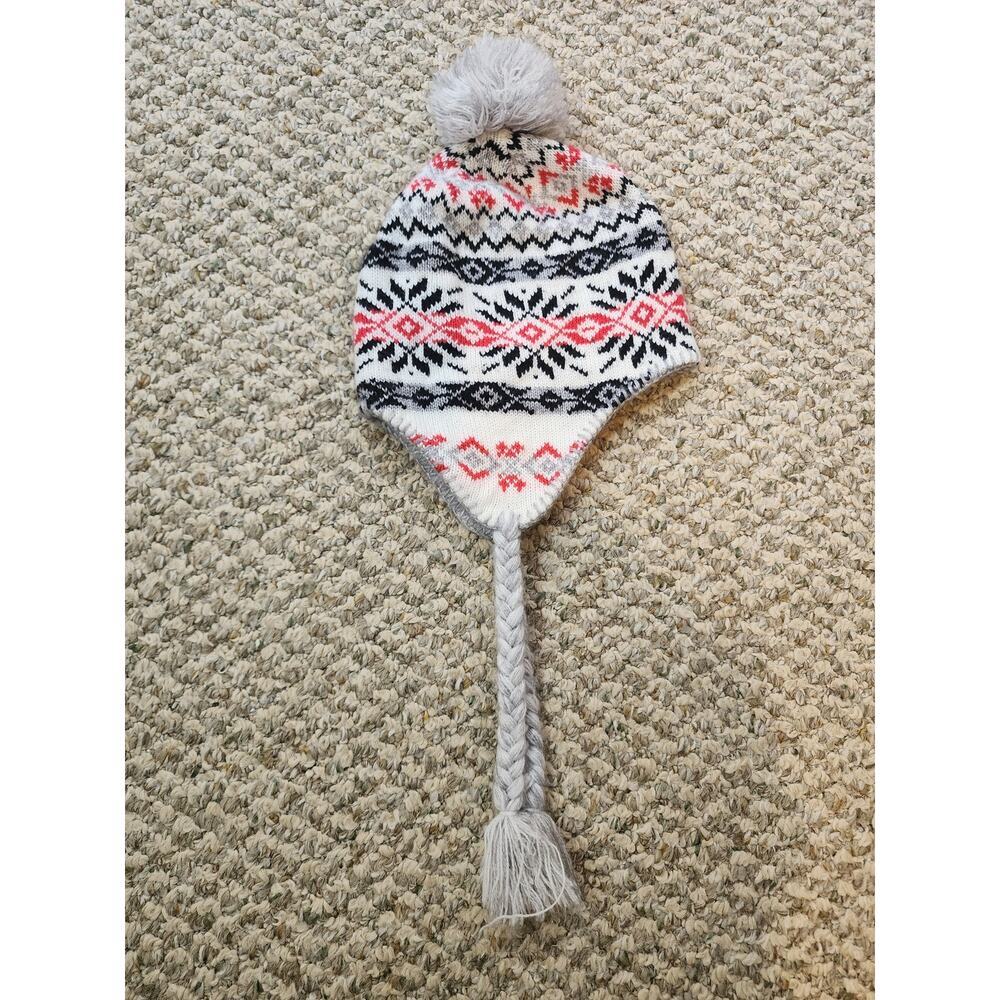 Arizona Toboggan and Scarf Set Red, Black &‎ White - Picture 5 of 6